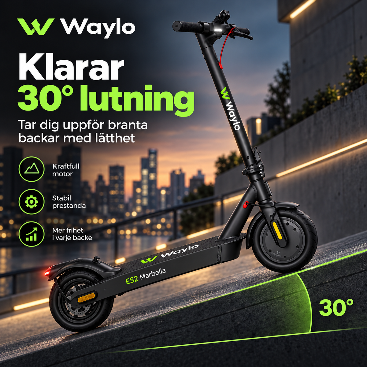 Waylo ES2 Marbella elsparkesykkel